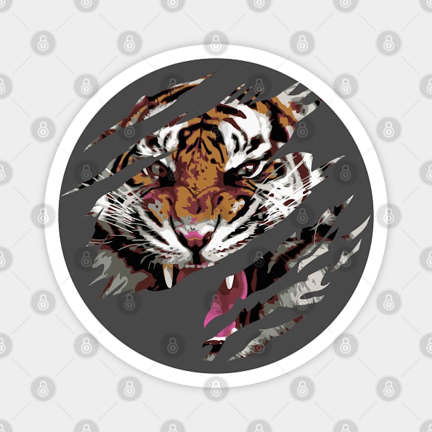 Tiger paw Magnet by SerenityByAlex